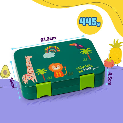 Slurp Junior lunch box for kids with compartments, colorful, divided & leak-proof, BPA-free lunchbox for daycare, bento box, safe snack box.