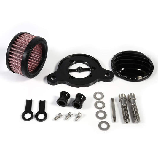 Air filter intake system kit for XL883 2004-2015 (Black) Replacement accessory.