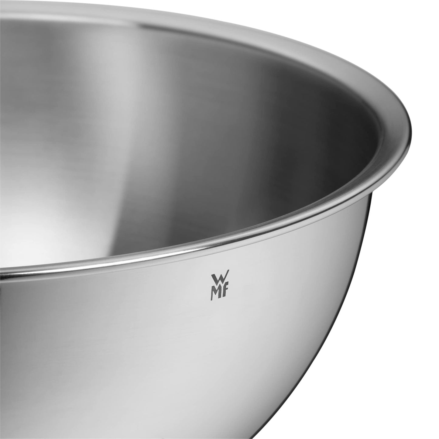 WMF Gourmet Bowl Set 4-piece, Stainless Steel Bowls for the kitchen 0.75l - 2.75l, Stainless Steel Mixing Bowl, Salad Bowl, Serving Bowl, Cromargan, stackable