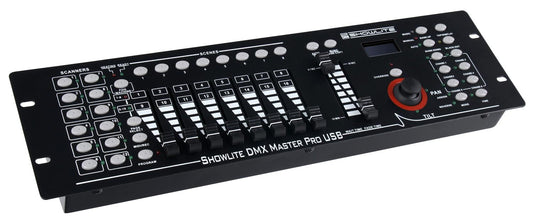 Showlite Master Pro 192 Channel DMX Controller (for professional light control, USB connection for data storage, max. 240 scene memory, Midi input: 5-pin standard interface)