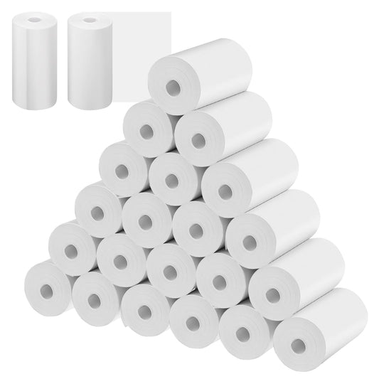 57 x 30mm thermal paper children's camera, 24 rolls of thermal paper 75 g/m² for thermal printers, receipt rolls, cash register rolls for instant cameras, ATMs, credit card readers.