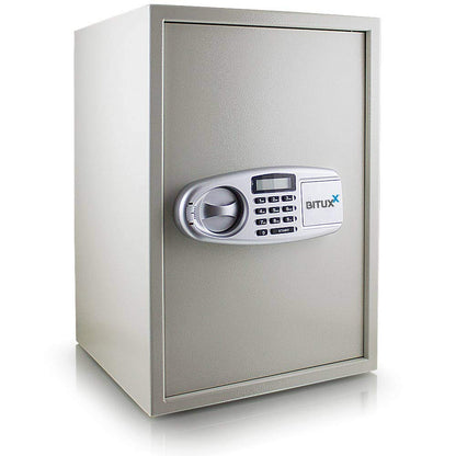 BITUXX® Electronic safe wall safe wall safe money safe cabinet safe steel cabinet money safe safe safe armored cabinet document safe light gray