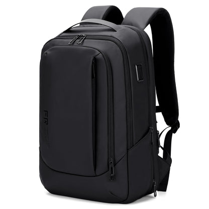 FENRUIEN Expandable Laptop Backpack with YKK zippers, 26L-38L capacity, Business Backpack for Men 15.6 inch Laptop Bag with USB Charging Port for Men and Women, Girls, Teenagers with laptop compartment.