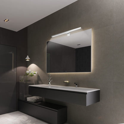 KYOTECH LED mirror light for bathroom. Dimmable 12W 400mm 800LM with switch. IP44 waterproof. Remote controlled. Makeup light for bathroom. Made of aluminum material.