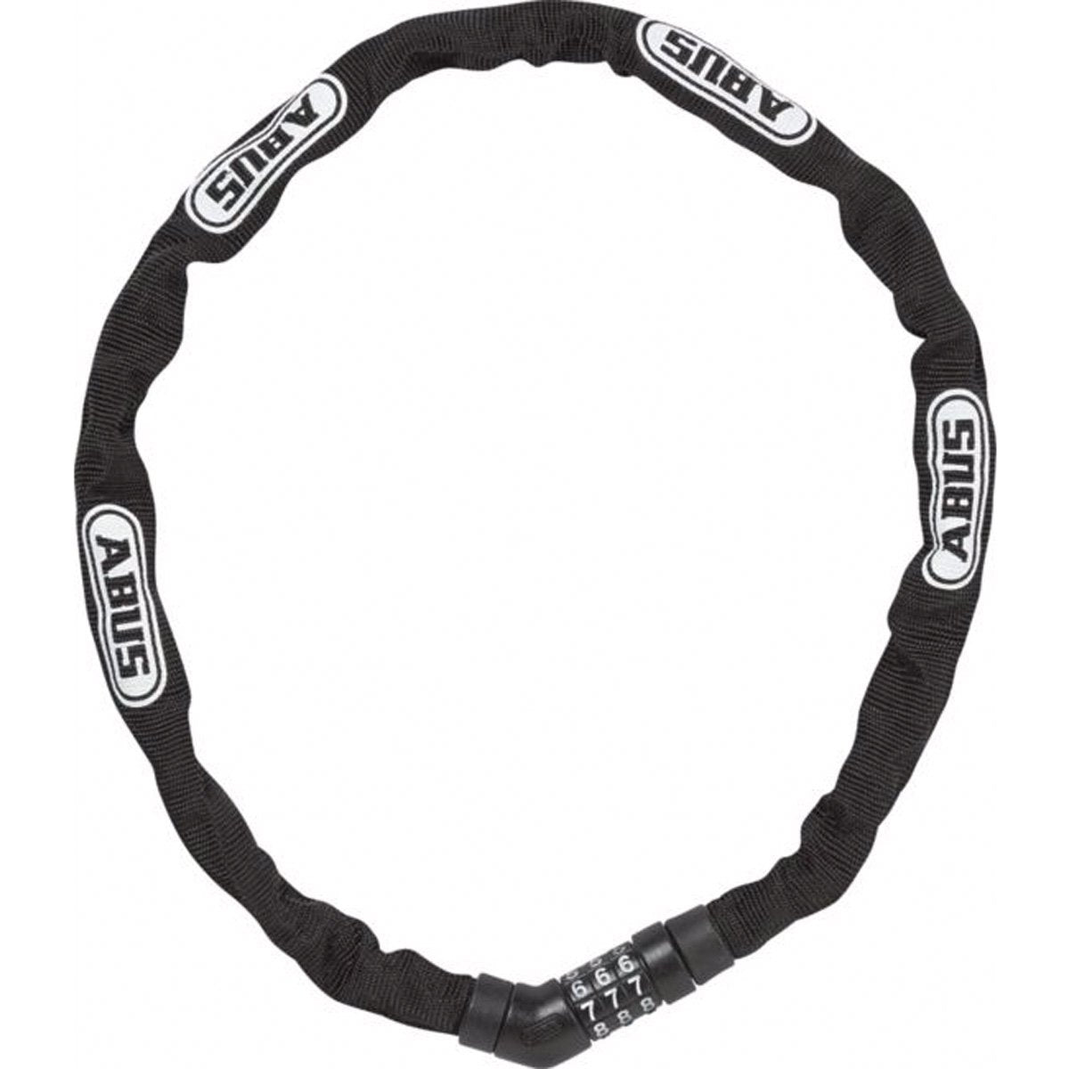 ABUS chain lock Steel-O-Chain 4804C - Combination lock made of special steel - ABUS security level 3 - 75 cm - Black.