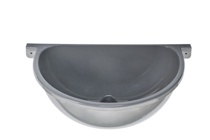 Drain sink Agande plastic simple, with hose and hose clamp for camping garden cellar construction site toilet, made in Europe.