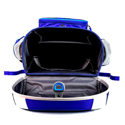 Football school bag ergonomic + anatomical school backpack | with reflectors satchel | elementary school | VERY LIGHT | 5-piece set | including gym bag, pencil case, lunch box, water bottle