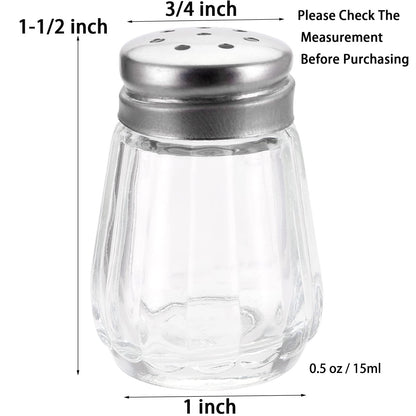 TOPZEA 30pcs Salt and Pepper Shaker, Mini Spice Shaker, Glass Kitchenware for Home, Wedding, Car, Camping, RV, Beach Vacation