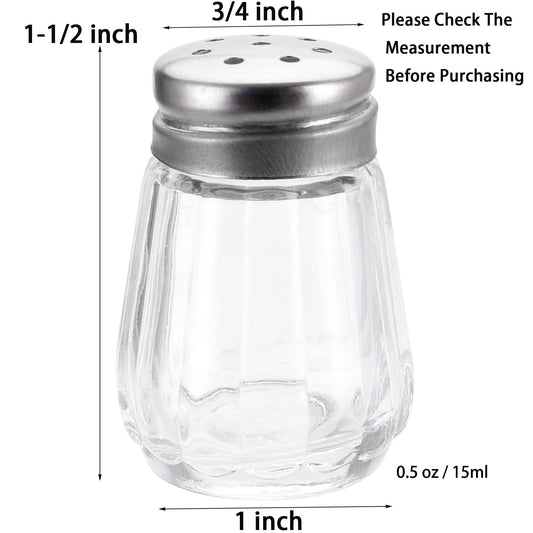 TOPZEA 30pcs Salt and Pepper Shaker, Mini Spice Shaker, Glass Kitchenware for Home, Wedding, Car, Camping, RV, Beach Vacation