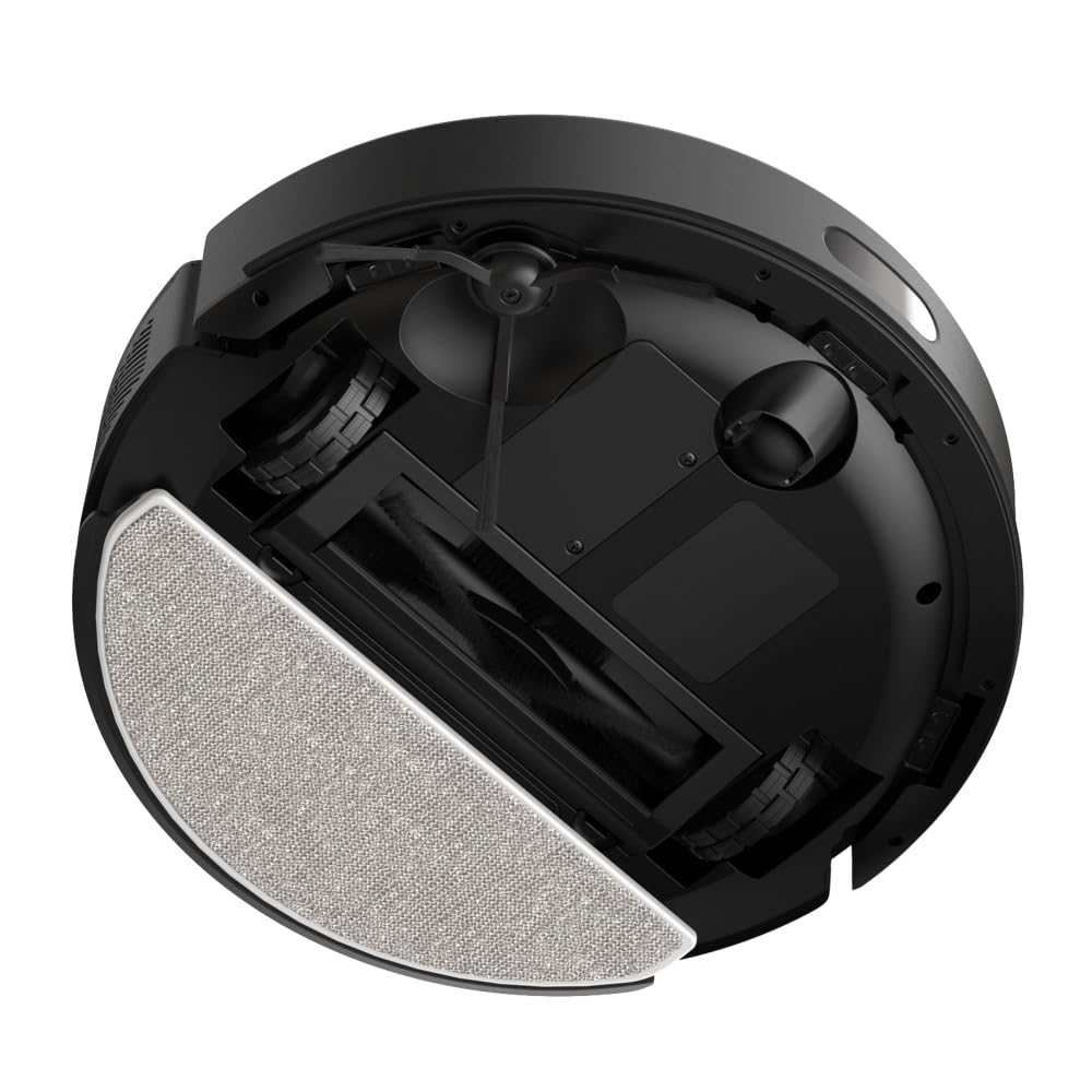 Tapo RV30 Max Plus robot vacuum with mopping function and automatic dust disposal station, 5300Pa ultra strong suction power, LiDAR+IMU dual navigation, Alexa & Google Assistant voice control, APP.