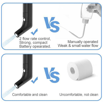 Zooma Travel Bidet Electric, 2.3L Portable Bidet, Electric Bidet Handheld Sprayer for Outdoor Toilet, Camping Bottle Spray Bottle Perineal Bottle for Women Men Children.