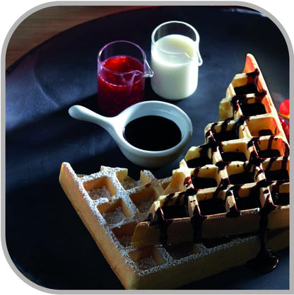 Tefal OptiGrill Waffle Plates, compatible with OptiGrill+ and Elite models, includes ladle, black, XA7248.