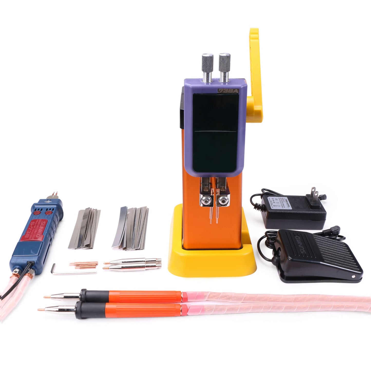 U.S. Solid USS-BSW07 Battery Spot Welder 21 KW 3500A Capacitor Energy Storage Pulse Welding Machine, Mini portable spot welding machines for 18650, LiFePO4 lithium battery pack construction.