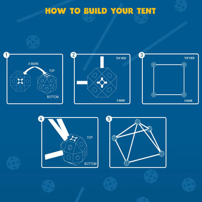 Build a cave kids XL | Outdoor games for kids | Construction toy 102 pieces | Kids tent indoor STEM | Outdoor toys | Toys for 6 years old boys