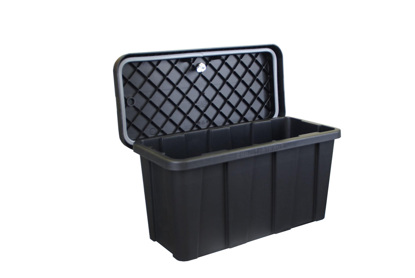 Deichselbox Daken Blackit Lite, tool box, strap box, trailer box, storage box, Daken B24-2 + mounting kit MON301, Edelstahlhaus GmbH.