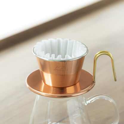Kalita Wave Series KWF-155 #22211 Coffee Filter, white, for 1-2 persons, 50 sheets x 3 packs.