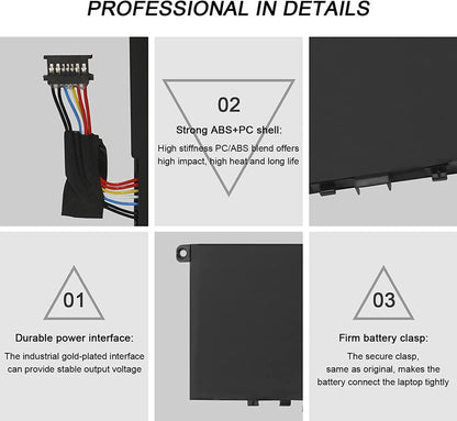 AKKEE L18M4P71 laptop battery for Lenovo ThinkPad X1 Extreme 1st Gen/2nd Gen ThinkPad P1 1st/2nd Gen Series L17C4P72 L17M4P72 01YU911 01AY968 01AY969 5B10V98091 15.36V 80Wh