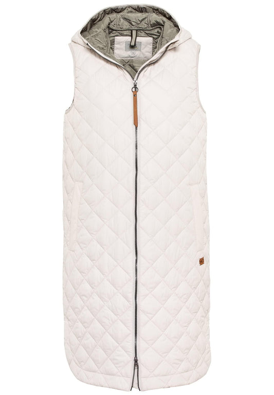 camel active Women's 360140/8F41 Vest, Pearl, 38