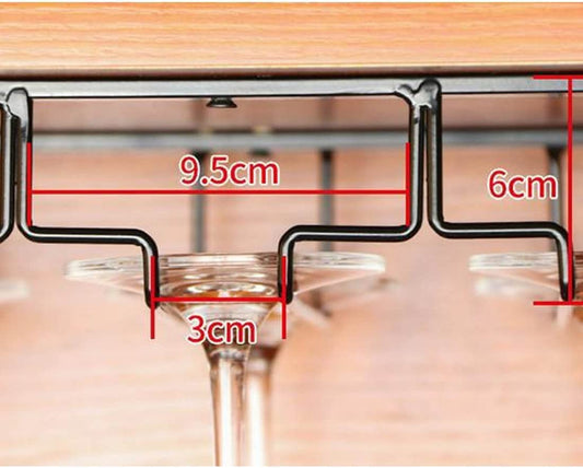 Amoyeri Glass Holder Stainless Steel Wine Rack Glass Holder with 4 Rows for 12 Glasses for Bar, Kitchen, Café