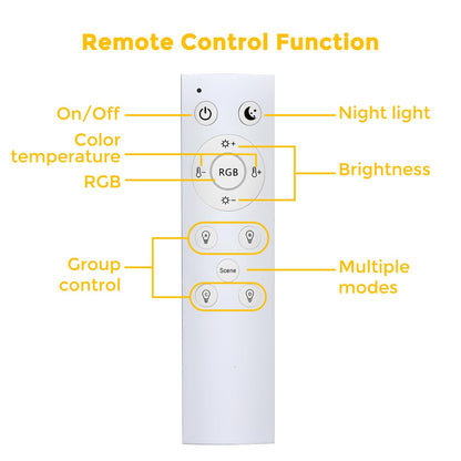 6-pack LED recessed lights RGBW dimmable 10W with remote control, recessed lights Bluetooth APP color changing RGB+Warm White +Cool White ceiling spotlights, Round LED downlight 230V for living room, bedroom