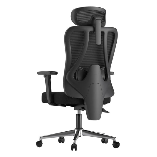 Hbada P3 Pro Office Chair Ergonomic, Desk Chair with Adjustable Headrest, Lumbar Support, Large Tilt Angle, Backrest made of Elastic Mesh Fabric, Black