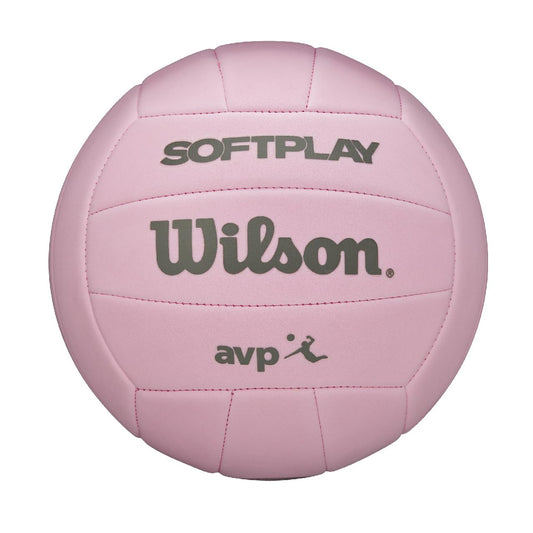 Wilson Volleyball Super Soft Play, Synthetic Leather, suitable for outdoor and indoor play, including beach volleyball. Color: Pink.