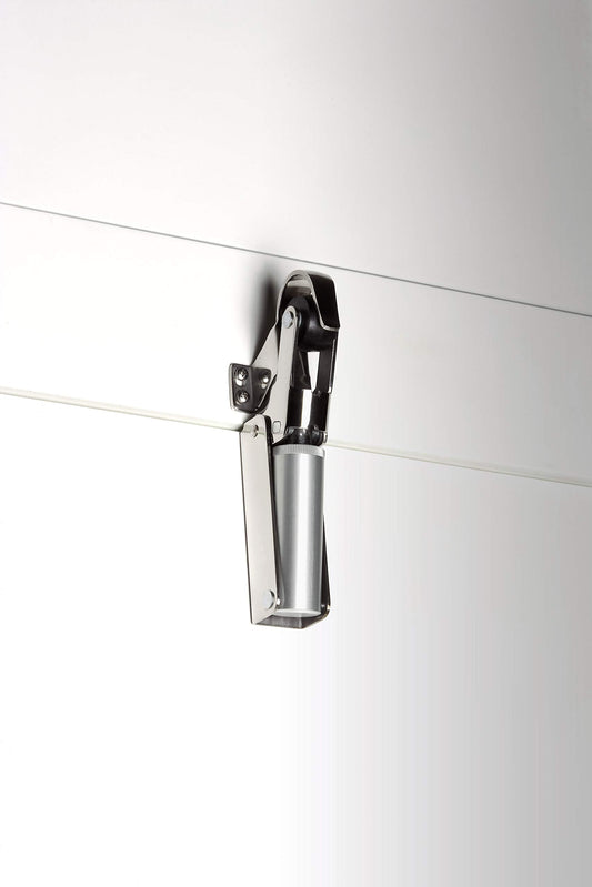 Justor FR Soft Door Closer, for doors up to 40 kg, silver-colored.