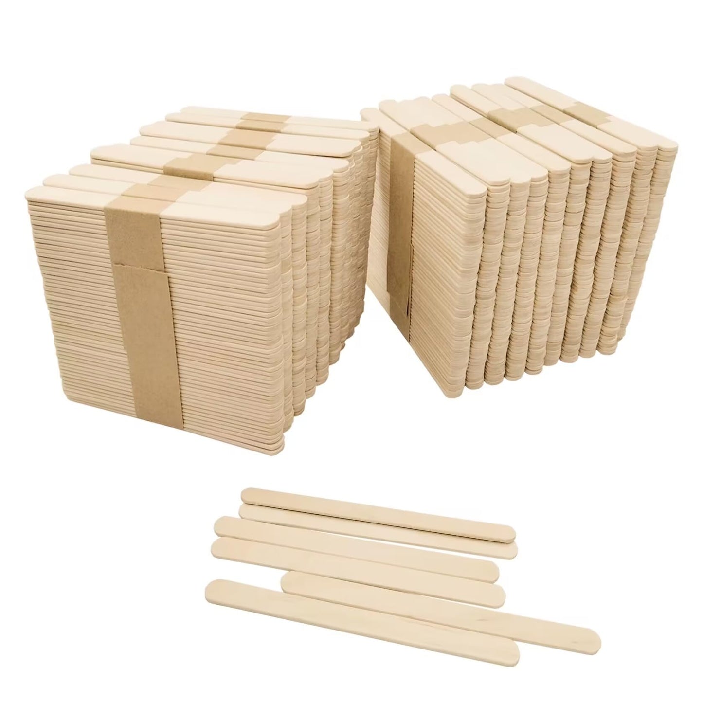 1000 pieces of wooden ice cream sticks, versatile for crafting and DIY projects. Great for making crafts and DIY projects, these wooden sticks can be used in various ways.
