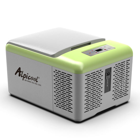Alpicool C9PT 9L cooler 12v mini fridge electric compressor car refrigerator camping freezer small portable for car, truck, boat, RV