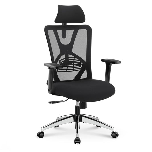 Ticova office chair ergonomic desk chair, high back ergonomic chair with adjustable lumbar support, headrest, & 3D armrest