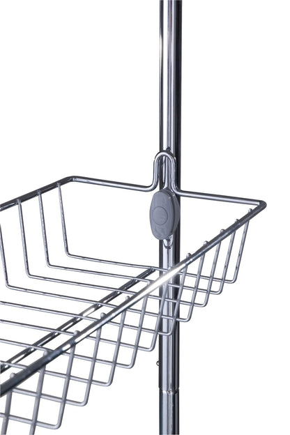 WENKO door rack with 4 baskets, storage and organization, 109 x 14 x 50 cm.