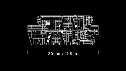 LEGO Star Wars 75407 Star Wars Logo Brick - Collectible building set for adults - Pop culture model - Display piece for office - Gift idea for adult and teen fans