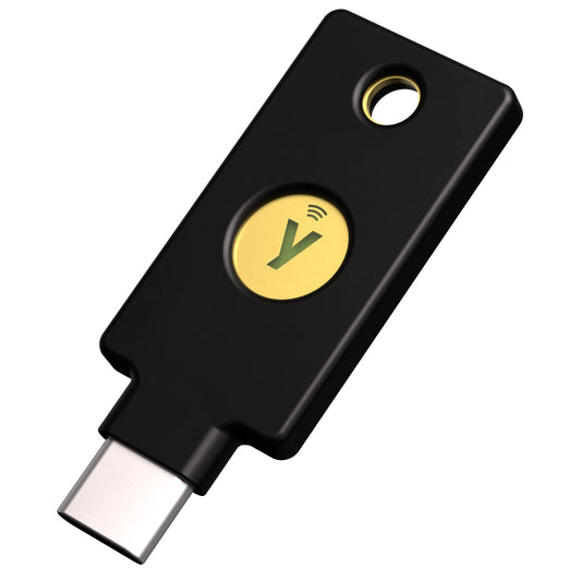 Yubico - YubiKey 5C NFC - Security key for Two-Factor Authentication (2FA), connects via USB-C and NFC - FIDO certified