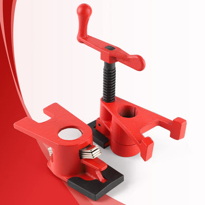 AMIGOB 4 Pcs Pipe Screw Clamp, 3/4 Inch Pipe Clamps with Protective Function, Quick Release Clamp, Hose Clamps, Body Clamp & Wood Clamp Set for Woodworking, Hose, Pipe, Cable (Matte)