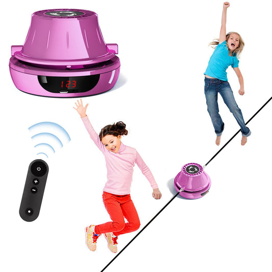 Jump Rope Electronic Skipping Rope Skipping Rope Workout with Multi-User Together Adjustable 1-10 Speed Level with Remote Control Jump Rope Machine Counter Suitable for Women/Men/Children