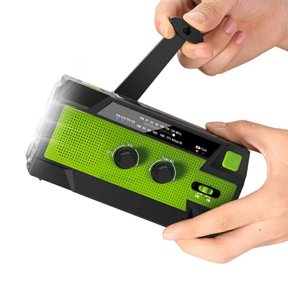 Villageboom crank radio solar power and light | Emergency radio | A product with social impact. Enhance your camping experience while also supporting women's groups in Africa!