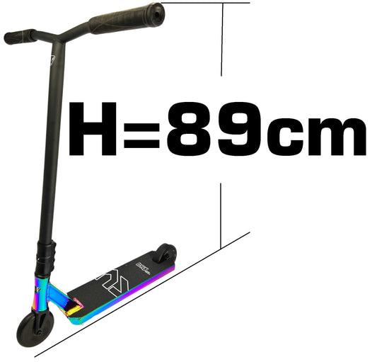 Anaquin Park V7 stunt scooter, height=89cm (neochrome rainbow oilslick)
