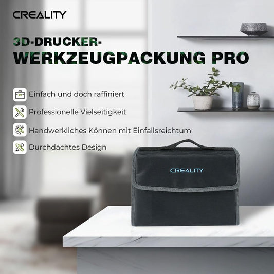 Creality 3D Printer Toolkit, 74 piece 3D Printing Tool Wrap Kit Assembly/Removal/Filament Cutting Set 3D Printer Accessories for all FDM printers Cleaning Finishing Printing