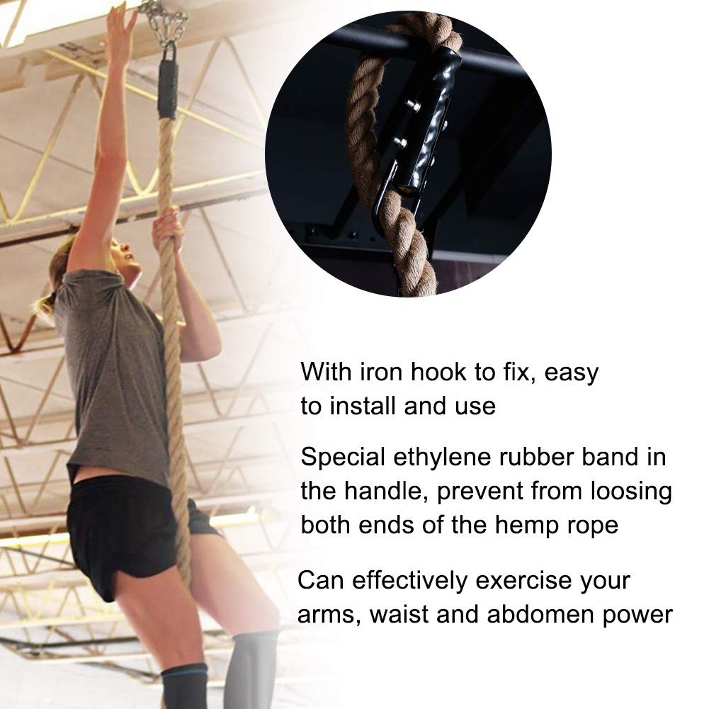 Maybe climbing ropes in the gym, 38MM arm power training rope strengthen muscle power battle rope strength training.