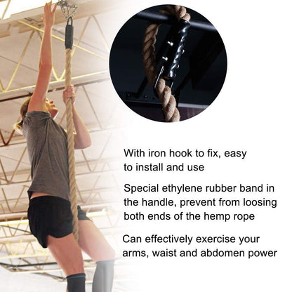 Maybe climbing ropes in the gym, 38MM arm power training rope strengthen muscle power battle rope strength training.
