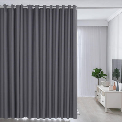 GOLDION Curtain Rod Multi-functional Telescopic Rod without Drilling 110-310cm Matte White Extendable Clamp Curtain Rod - Extra Long Telescopic Rod - for Room Divider, Curtain, and Balcony