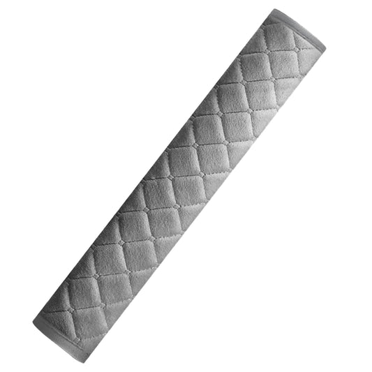 Soft car safety belt covers for adults, children, women, and men. Seatbelt cushion cover, belt pad, protection pad for SUV, shoulder pads for car interior accessories. 1 piece in grey, 100cm.