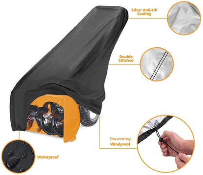 MAYHOUR Snow Shovel Cover High-performance waterproof, dustproof, anti-UV snow shovel cover Outdoor protection 210D silver-coated Oxford cloth tear-resistant (109×81×89cm×127cm / 43×32×35in×50in)