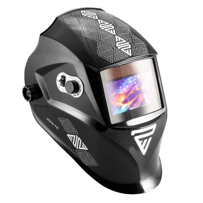 Steel Factory Automatic Welding Helmet 3 in 1 ST-550L - Welding helmet with Real Colour, automatic darkening DIN 5-13, optical class 1/1/1/1, viewing area 98 x 55 mm, includes 5 replacement lenses.