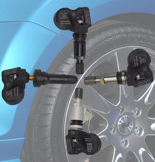 4 x RDKS/TPMS sensors - compatible with BMW 3 Series (3er/3 Touring/3 Touring Van) - Type [G20/G80 & G21/G81] - Period 07/2019 to EOP* - Set of 4 sensors with black metal valve.