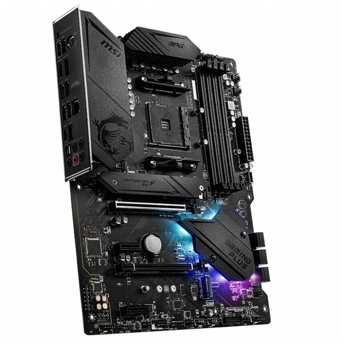 MSI MPG B550 Gaming Plus (ATX AMD AM4 DDR4 M.2 USB 3.2 Gen 2 HDMI ATX Gaming Motherboard AMD Ryzen 5000 Processors
