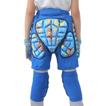 POXIAO Padded Children's Protection Shorts, Padded Kids Shorts Hip Protection Eva Shorts Protective Gear for Skating Skiing Skateboarding Snowboarding.