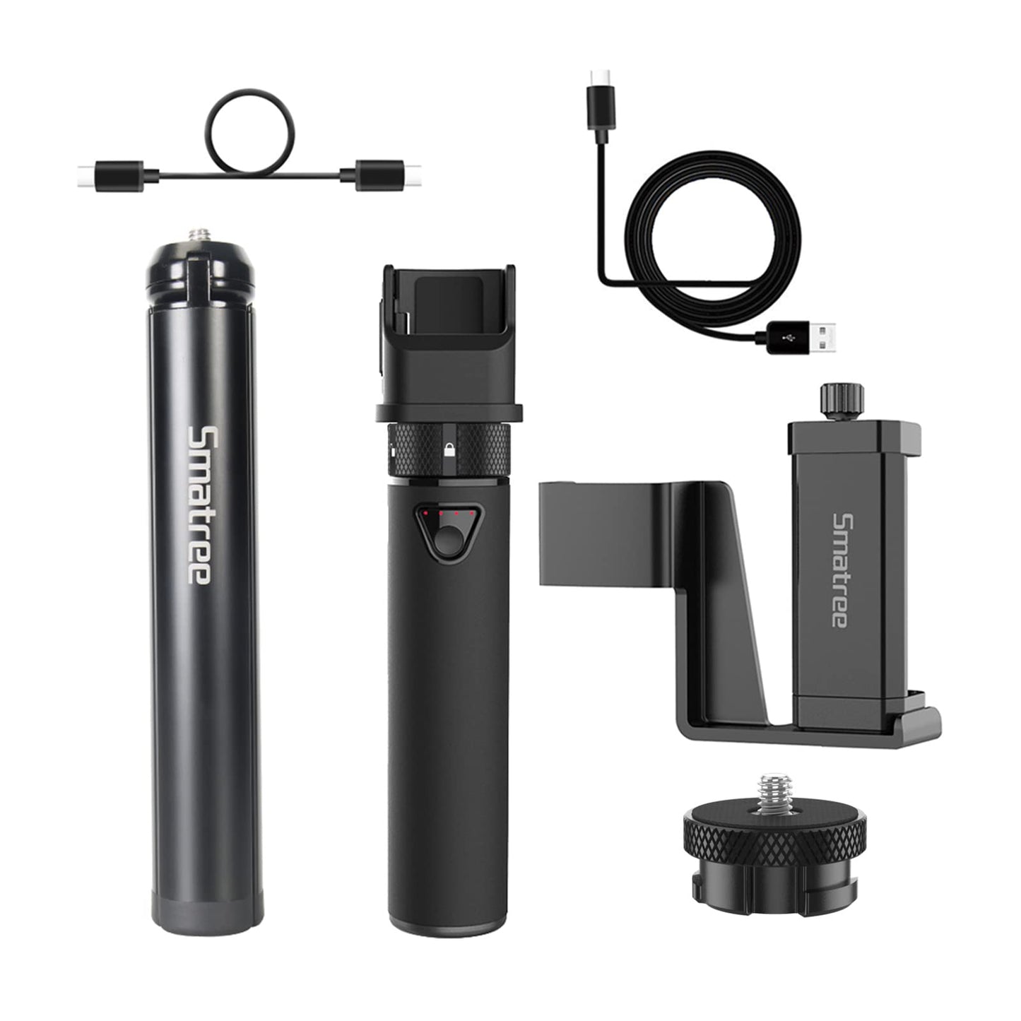 Smatree portable charging station with tripod for DJI OSMO Pocket 2/DJI OSMO Pocket, smartphone holder, accessories for Osmo Pocket and smartphone.