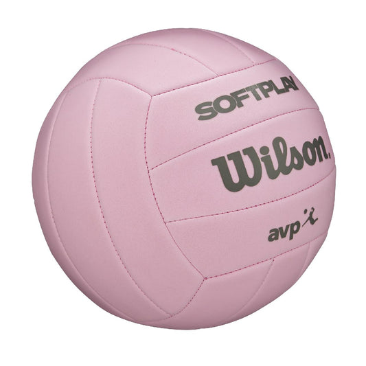 Wilson Volleyball Super Soft Play, Synthetic Leather, suitable for outdoor and indoor play, including beach volleyball. Color: Pink.