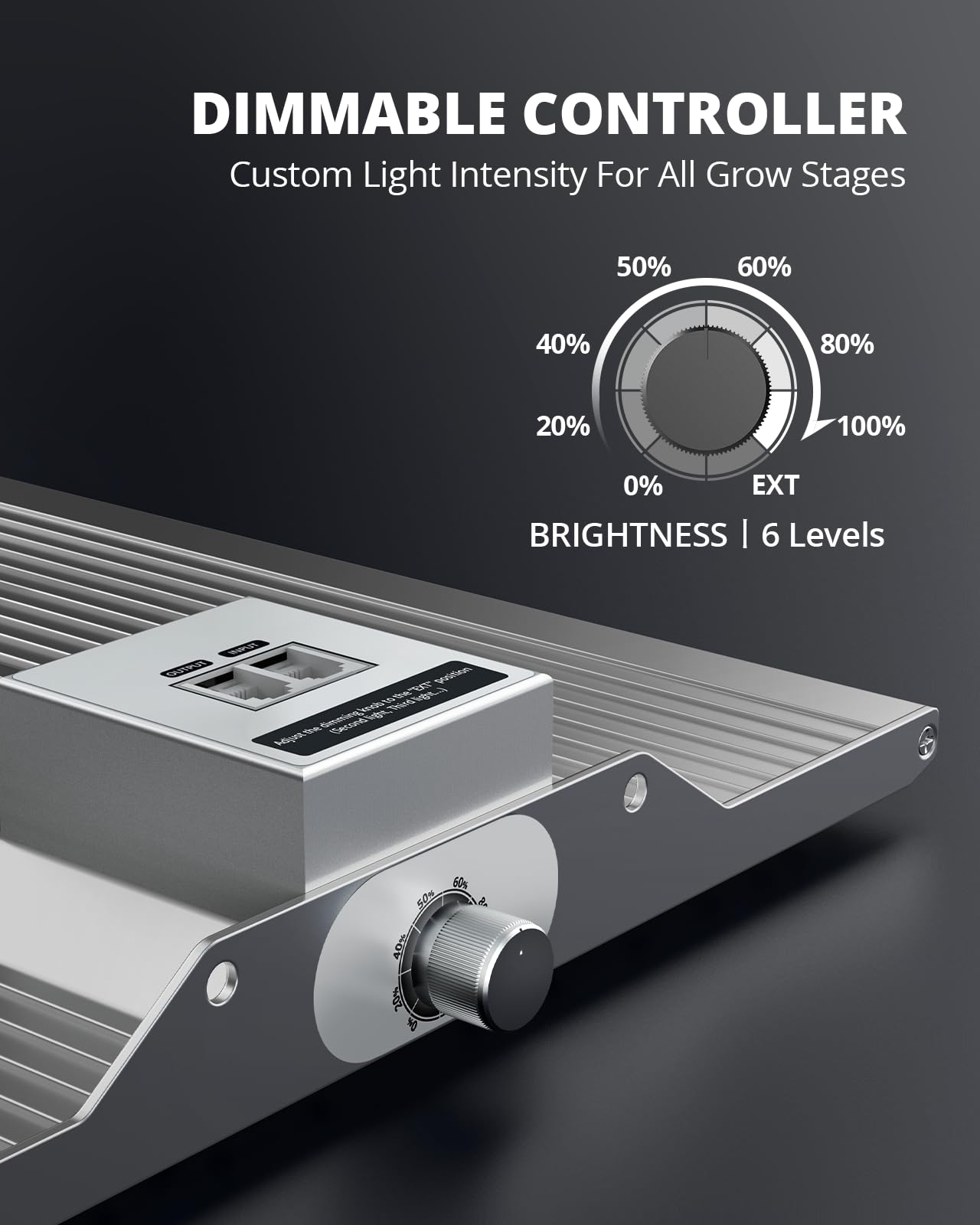 VIPARSPECTRA XS1000 LED Grow Light compatible with Samsung LM301H high PPFD, full spectrum plant lamp with dimmable daisy chain grow light for indoor plants for grow tent 80x80/60x60cm.